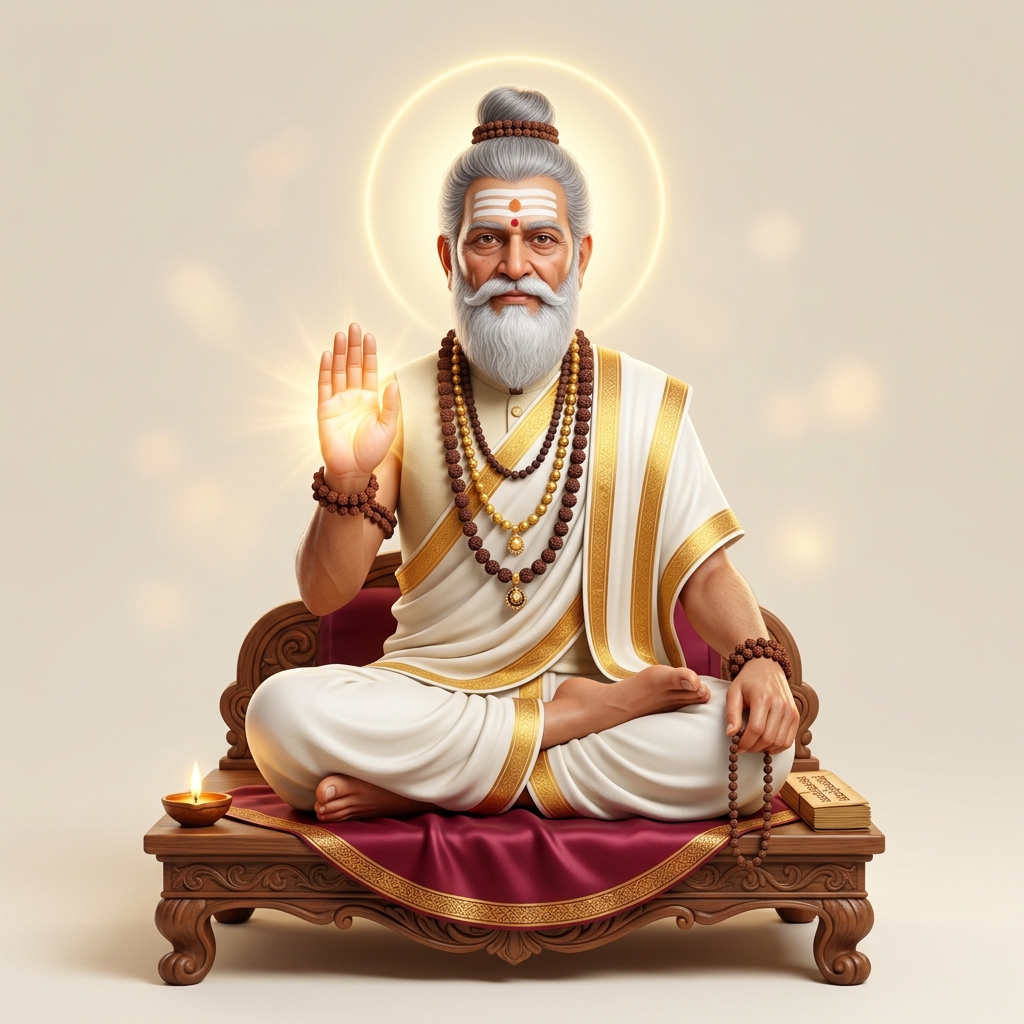Traditional Vedic Acharya Guru 3D Icon